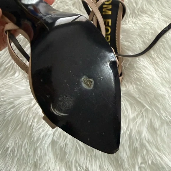 Tom Ford Nude Strappy Heels - Picture 4 of 5